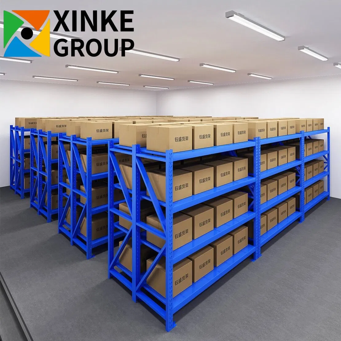 Widely Used Longspan Light Duty Rack Industrial Metal Steel Warehouse Storage Shelf