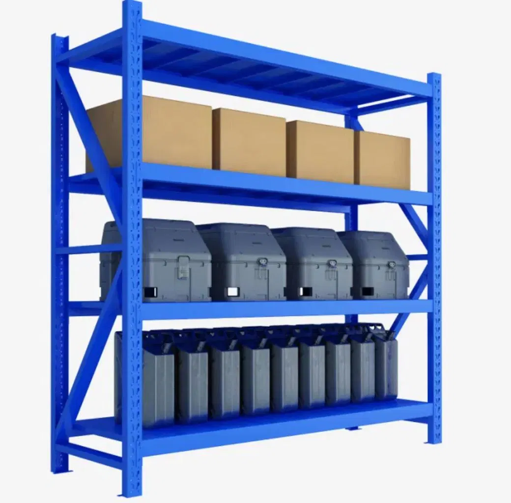 China Manufacturer Boltless Steel Racking System Rivet Custom Layers Shelving for Storage