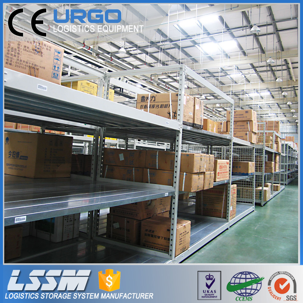 Warehouse Medium Duty Steel Shelving and Longspan Racking 6-Layer Powder Coated for Outdoors