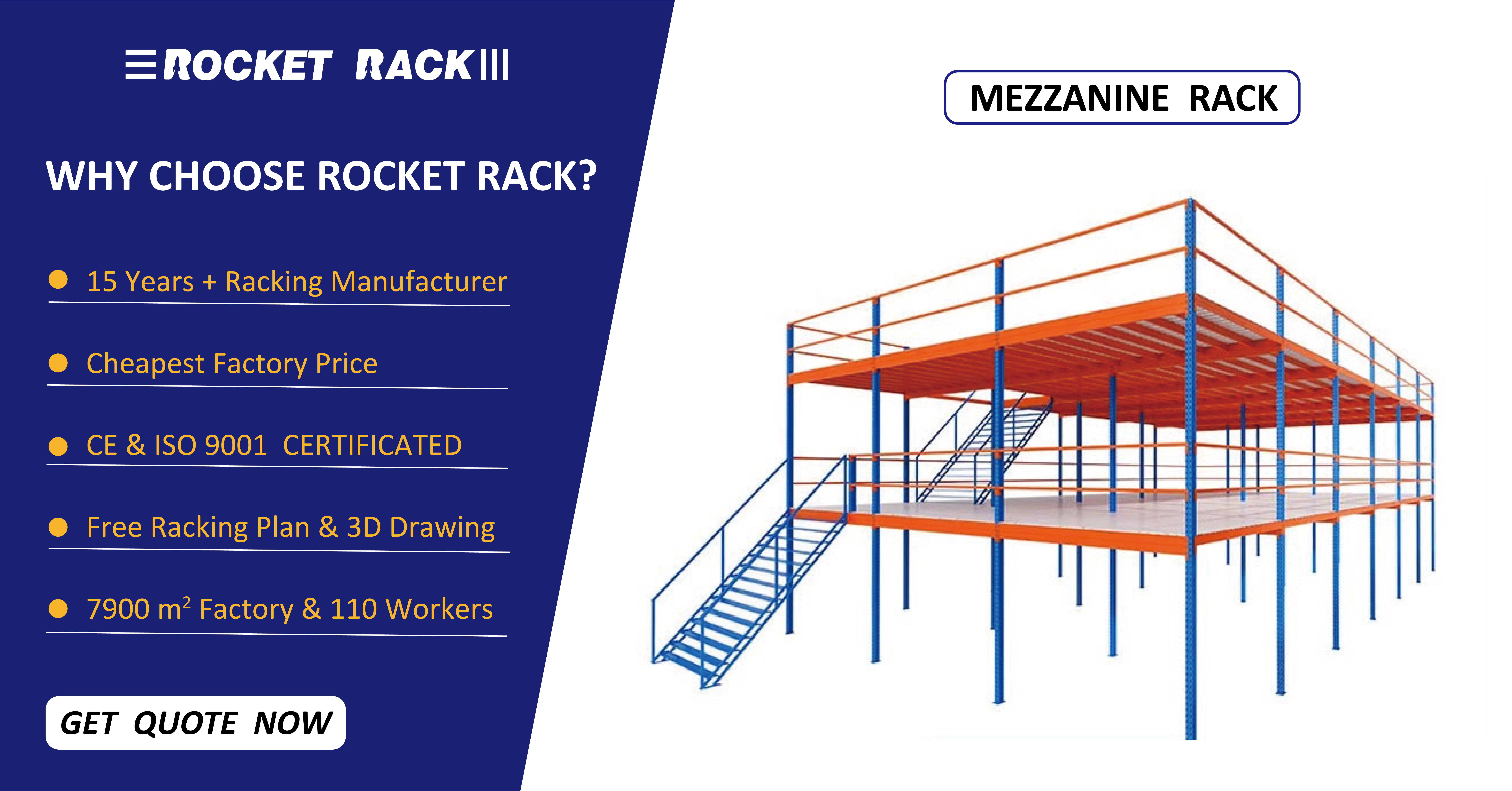 ROCKET RACK Mezzanine Racking System Overview