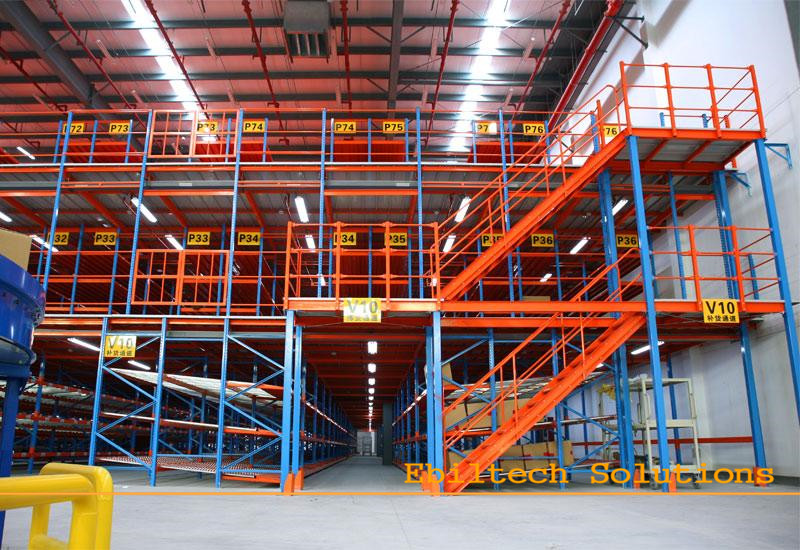 Mezzanine rack installation