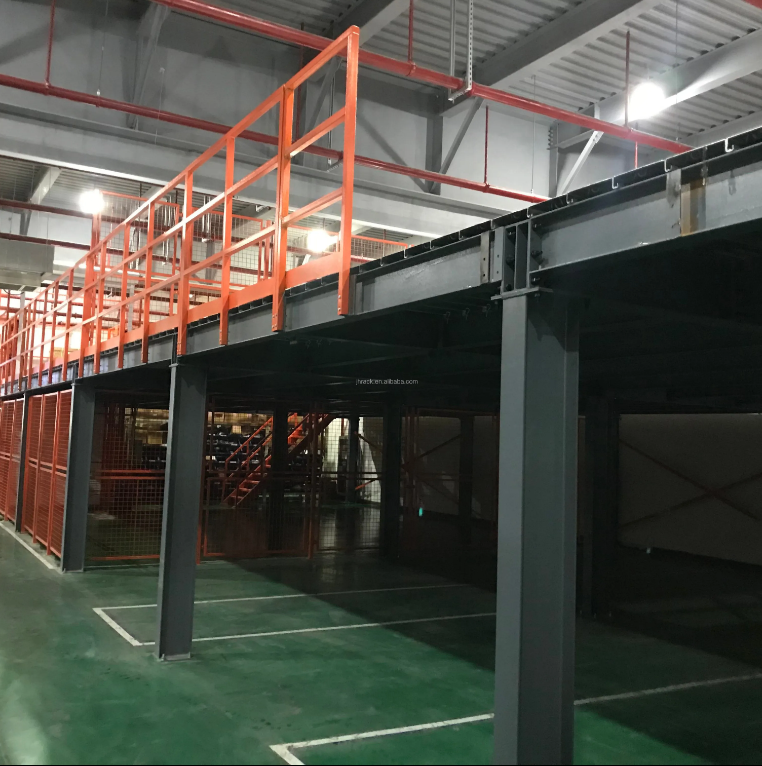 Steel Structure Mezzanine Floor Platform Rack System Multi-level Steel Platform Metal Storage Rack