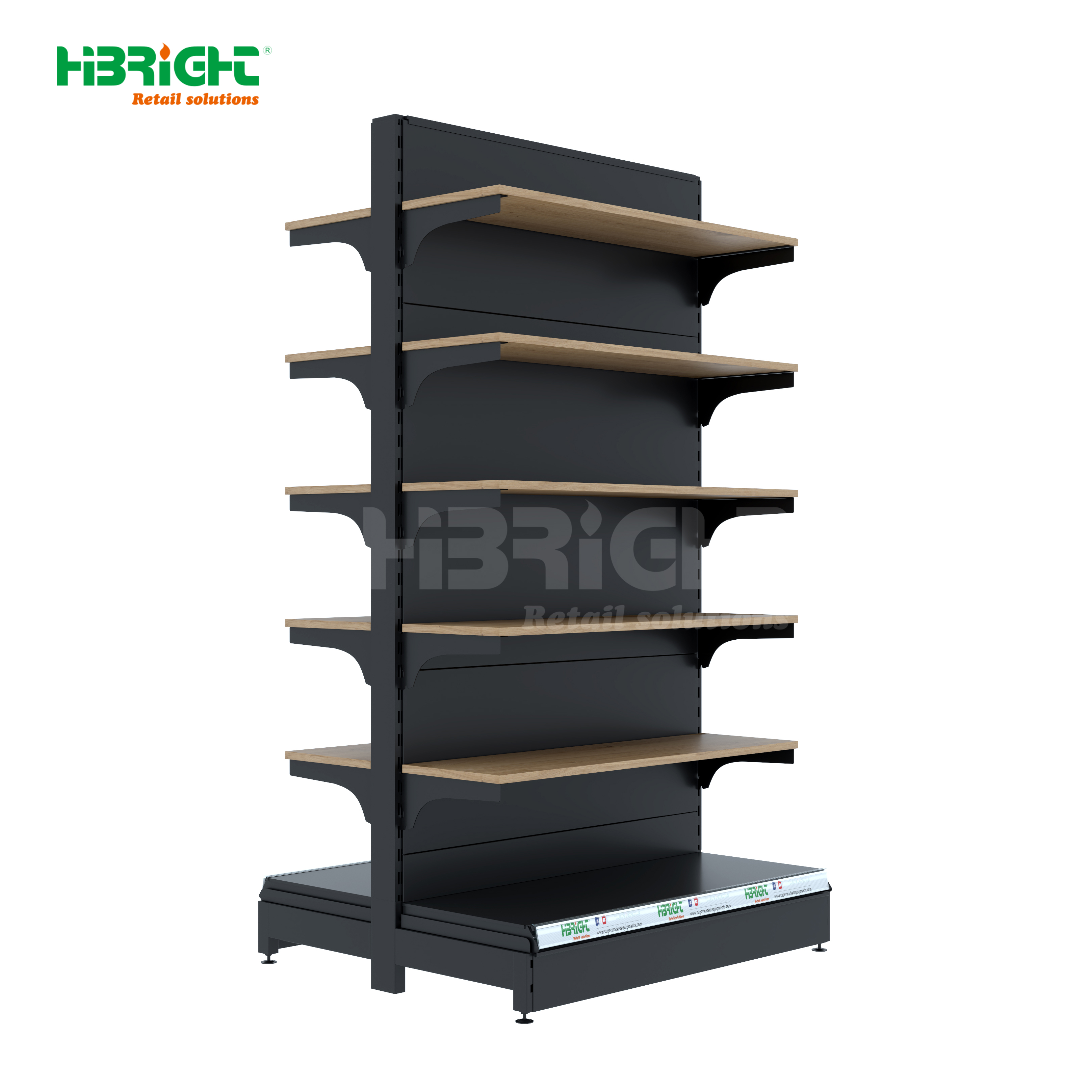 Highbright Customized Convenience Store Shelves Durable Simple Design Store Racks Supermarket Racks