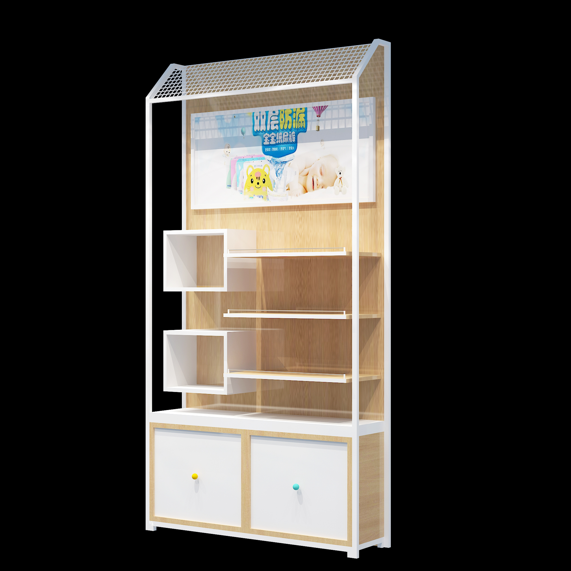 New Design Heavy Duty Double-Sided Gondola Steel Eco-Friendly Supermarket Shelf China Great Price Hypermarket Shelving System