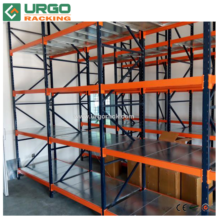 Warehouse Medium Duty Steel Shelving And Longspan Racking 6-Layer Powder Coated For Outdoors