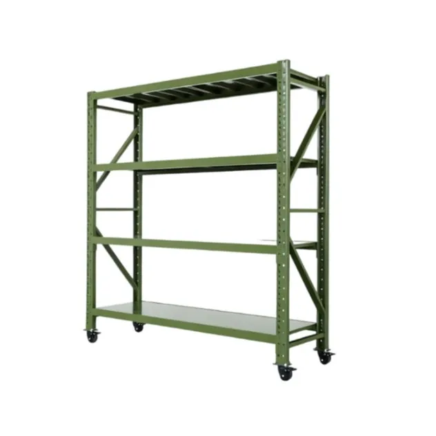 Adjustable Steel Storage Rack Shelves Medium Duty Longspan Shelving Industrial Warehouse Shelves with 175kg/Layer Load Capacity