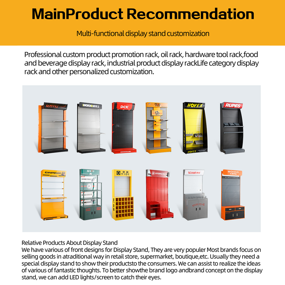 Factory Price Metal Supermarket Shelves Double Sided Retail Exhibition Display Rack For Canton Fair