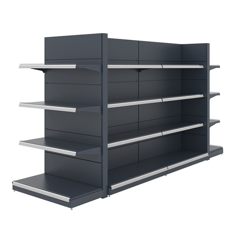 China Supermarket Gondola Shelving for Sale Advertising Display Supermarket Shelf Rack