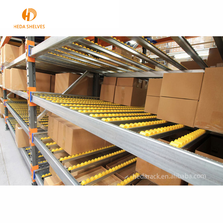FIFO China Storage Shelving Gravity Carton Flow Rack Flow Through Racks Roller Storage RACK