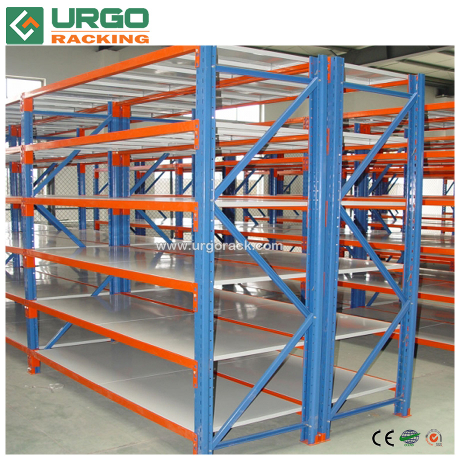 Warehouse Medium Duty Steel Shelving And Longspan Racking 6-Layer Powder Coated For Outdoors
