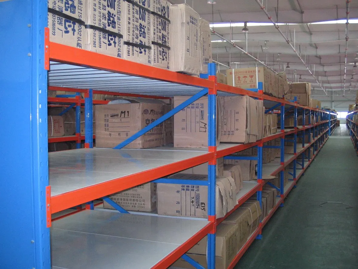 CE ISO Certificated Stackable Medium Duty Longspan Shelving for Warehouse Storage