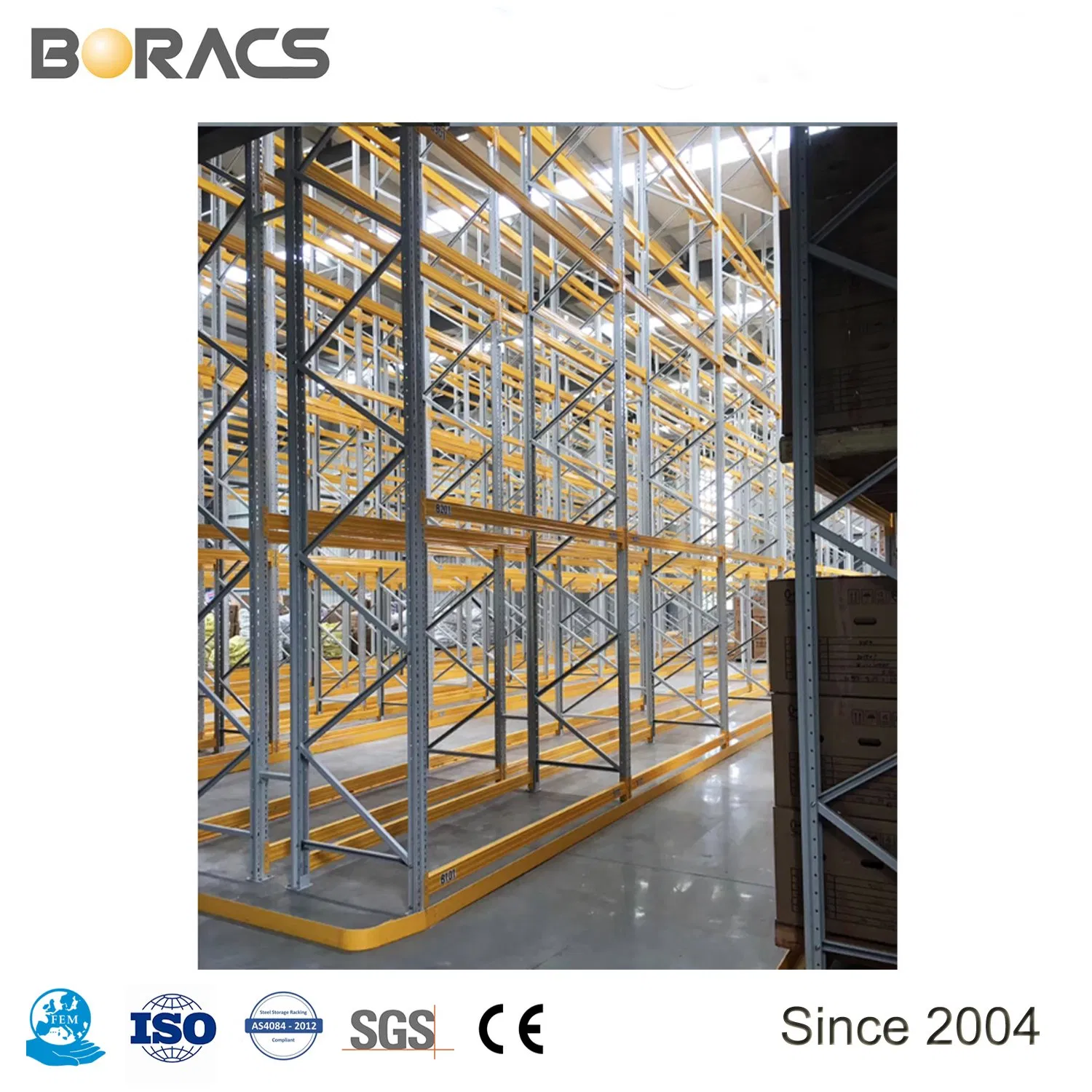 Warehouse Heavy Duty High Storage Very Narrow Aisle Vna Pallet Rack/Selective Pallet Racking