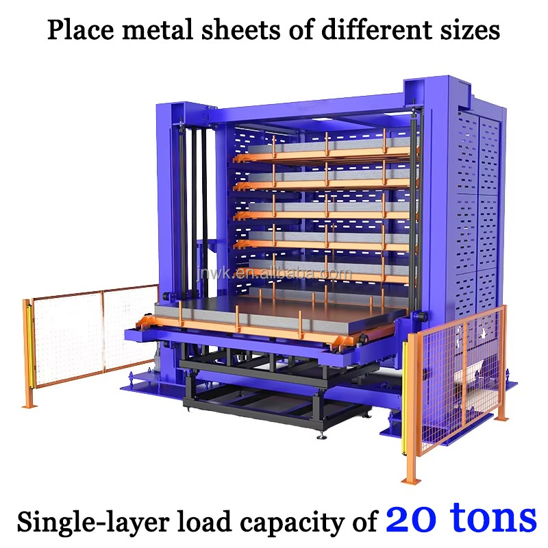 Heavy Duty Steel Sheet Metal Rack Intelligent Vertical Panel Warehouse Storage Shelving Units