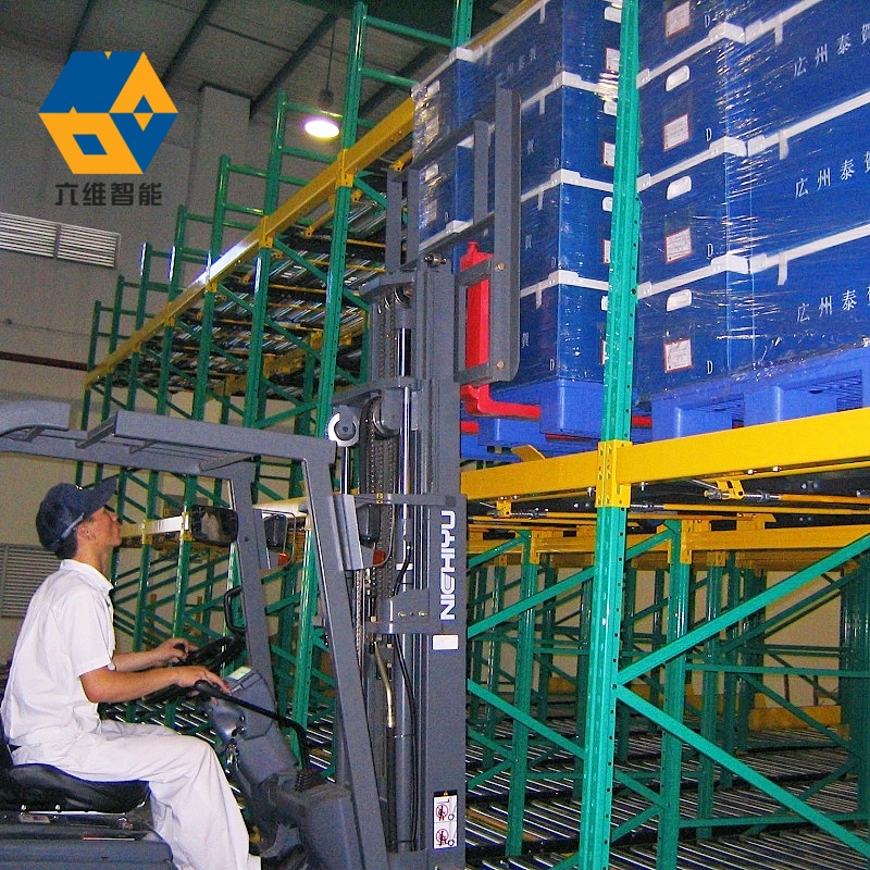Hot Sale FIFO Gravity Flow Roller Shelf Rack System Industrial Warehouse Storage Industrial Flow Gravity Pallet Racking