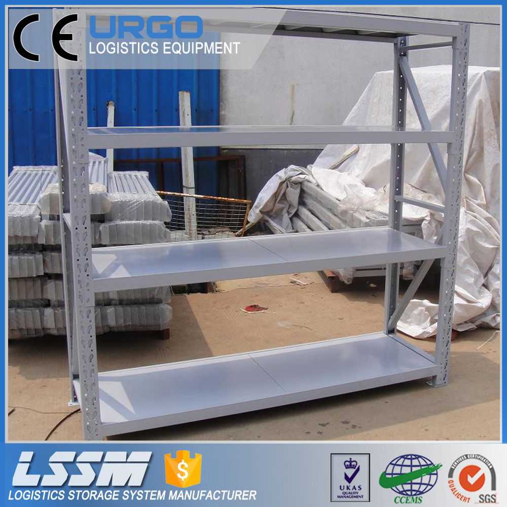 Warehouse Medium Duty Steel Shelving and Longspan Racking 6-Layer Powder Coated for Outdoors