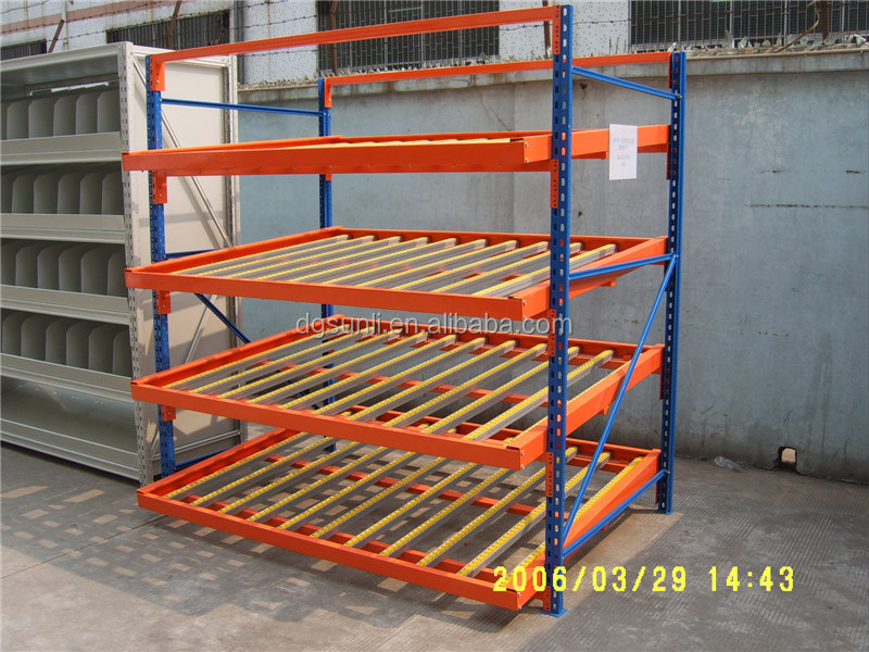 Hot Sale Steel Industrial Shelf Storage Rack Bolt Structure Powder Coating Carton Flow Gravity System Tool Warehouse Management