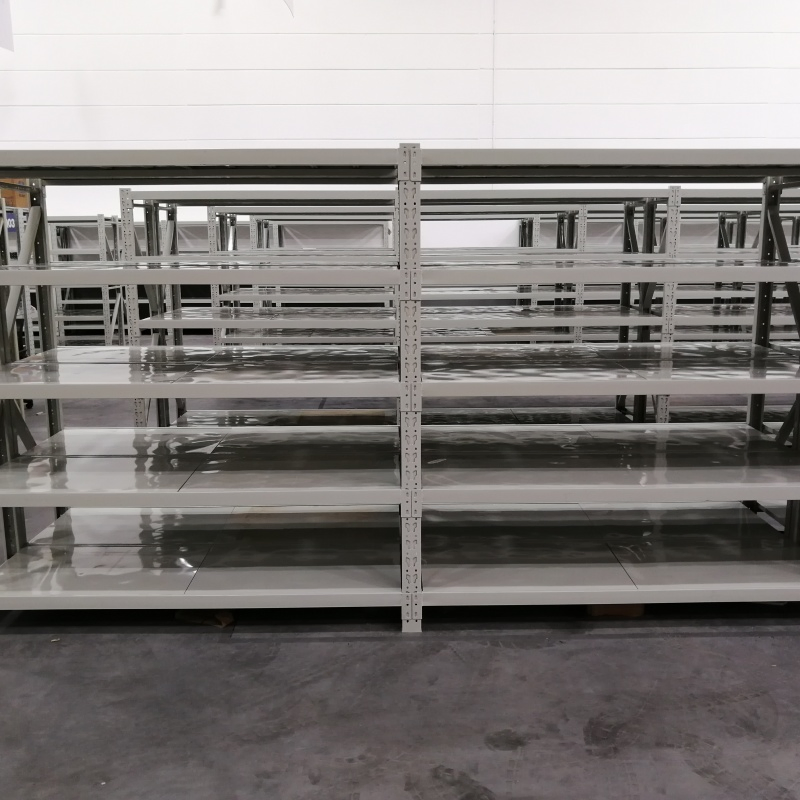 Cold-Rolled Steel Metal Light Duty Warehouse Storage Shelf Multi-Layer Unit Longspan Shelving