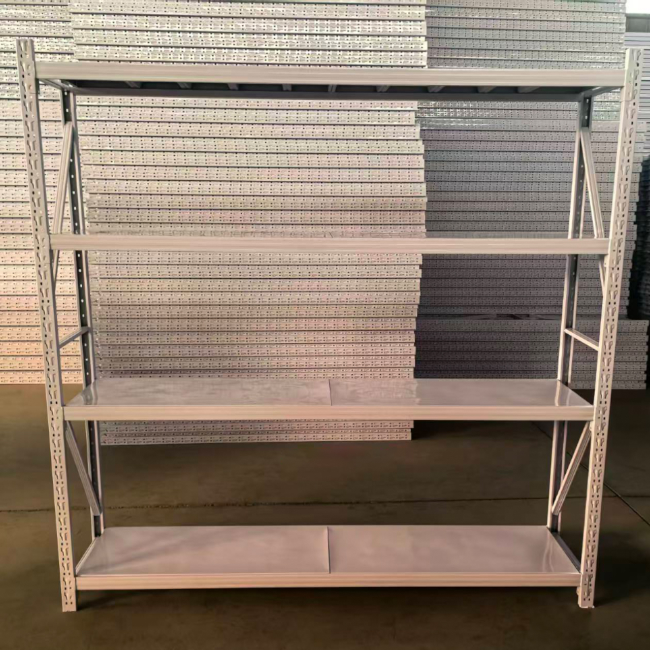 Factory Double Deep Pallet Racking Warehouse Storage System Light Duty Large Capacity Steel Industrial Warehouse Racks