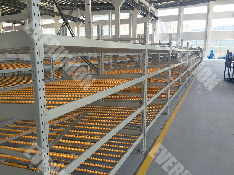 5-Layer Gravity Flow Roller Racking System Carton Flow Racks