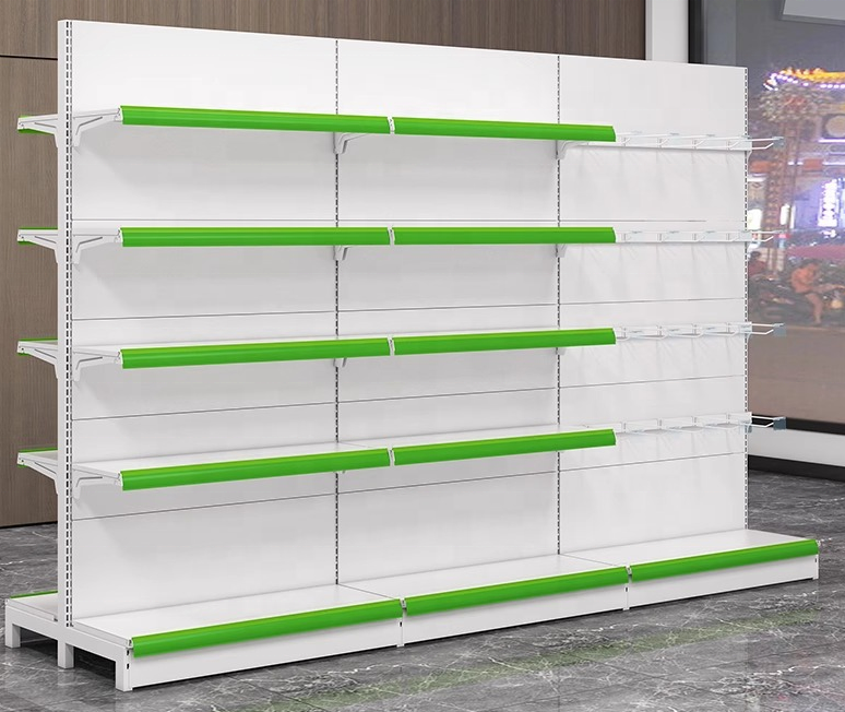 Hot Sale Retail Shop Shelving Display Steel Heavy /Light Duty Shelf for Supermarket Pharmacy Convenience Store Gondola Shelves