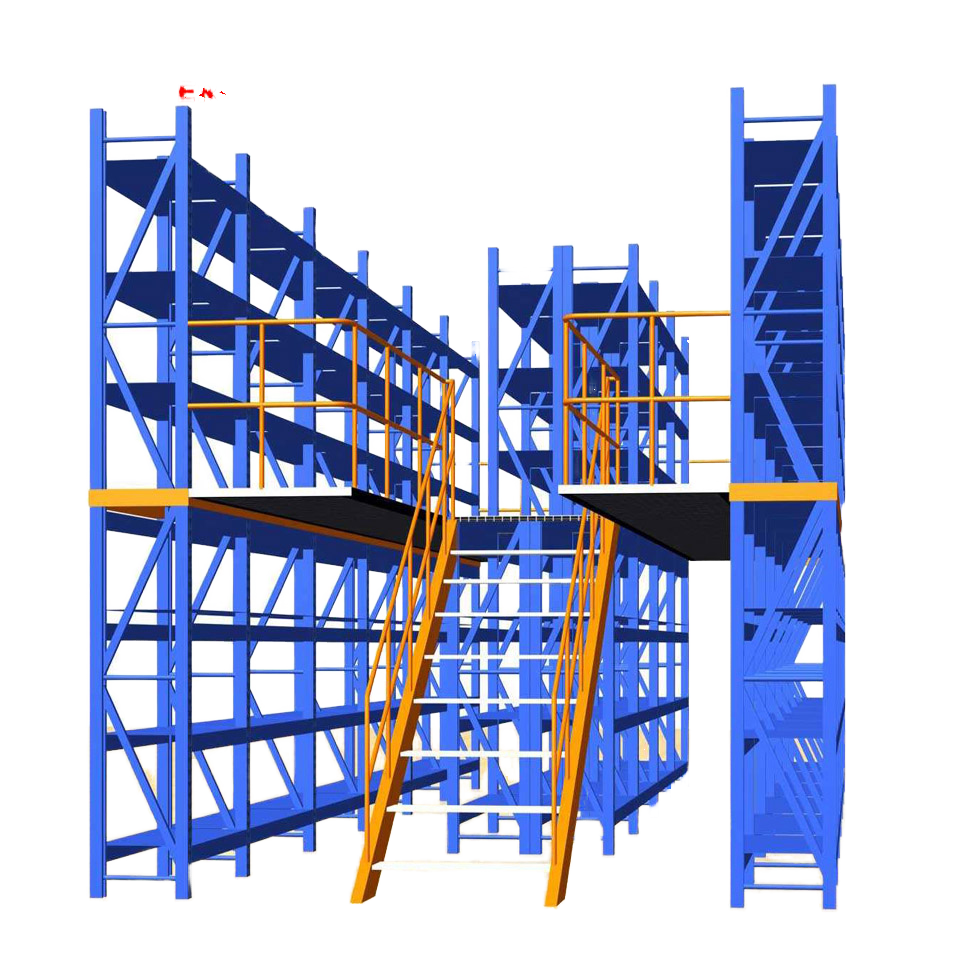 Corrosion Protected 5-Tier Steel Mezzanine Racks for Warehouses Multi-Tier Mezzanine Floors