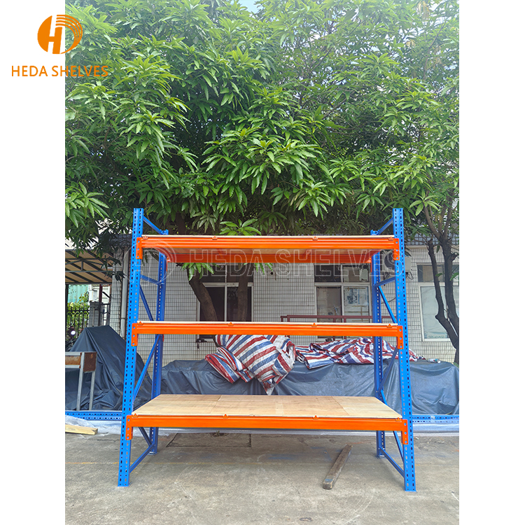 Customizable Boltless Shelving Steel Storage Stacking Racks Shelves Double Deep Selective Pallet Racking for Warehousing