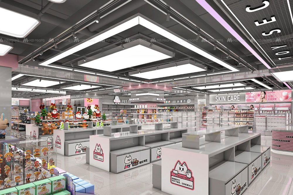 BSD2602 MZI High Quality Factory Direct Shipping Store Display Shelf Best Selling Beauty Shop Interior Design