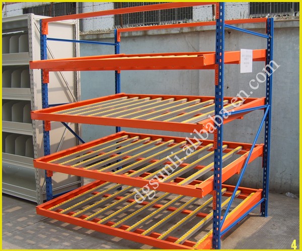 Hot Sale Steel Industrial Shelf Storage Rack Bolt Structure Powder Coating Carton Flow Gravity System Tool Warehouse Management