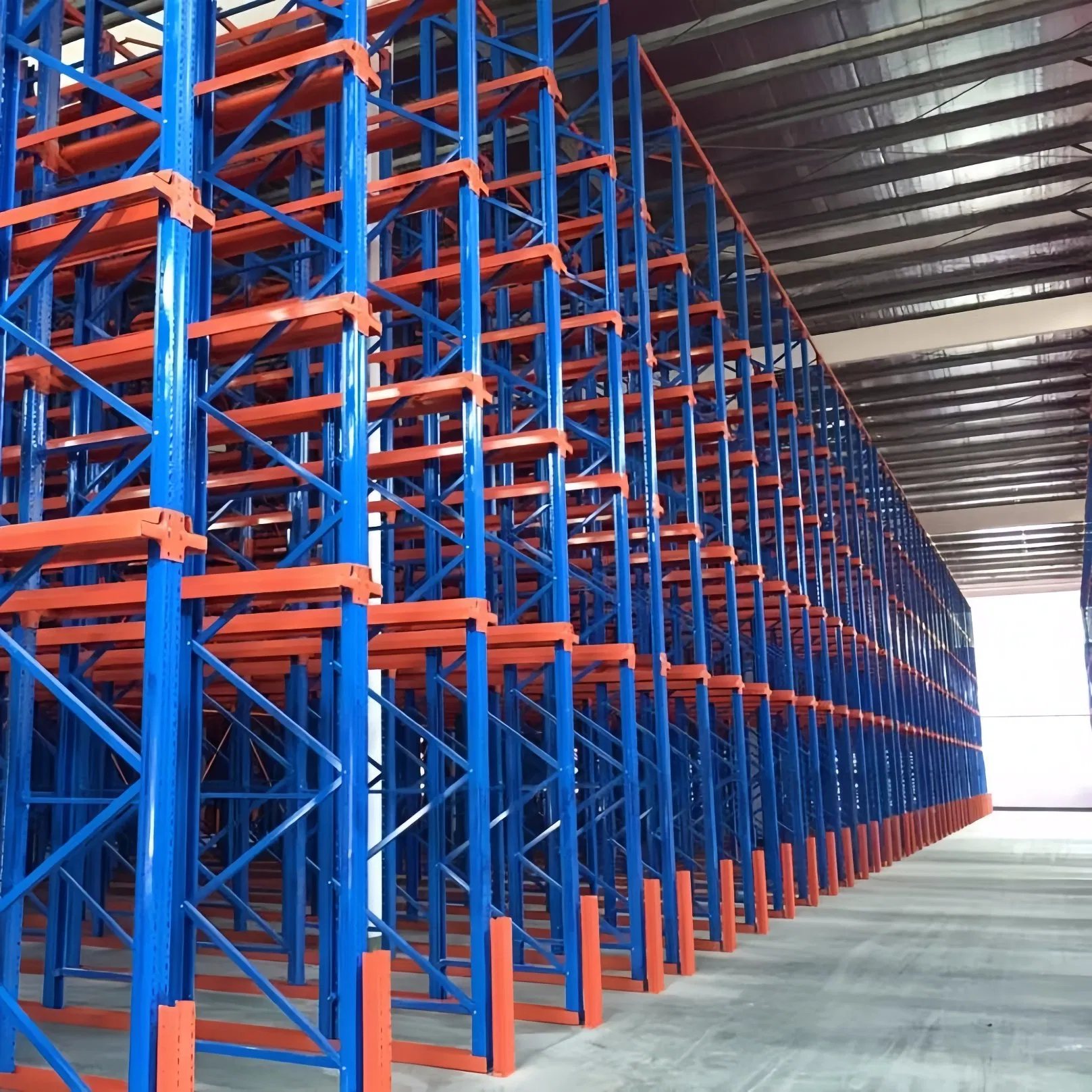 Adjustable Warehouse Heavy Duty Storage Very Narrow Aisle (VNA) Pallet Racking