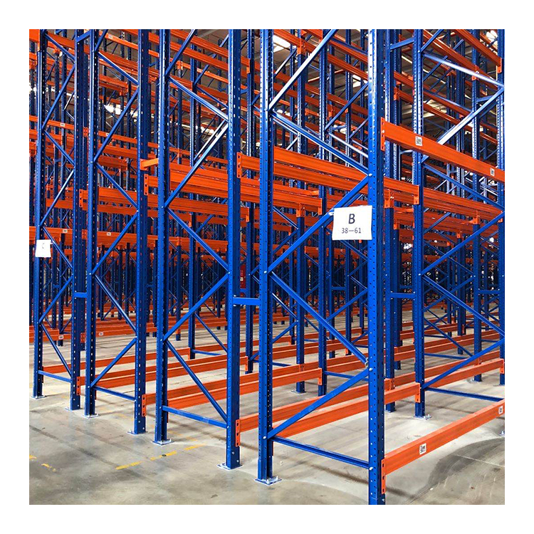 Heavy Duty Double Deep Selective Pallet Racking Systems 5 Layer Warehouse Storage Factory Supply