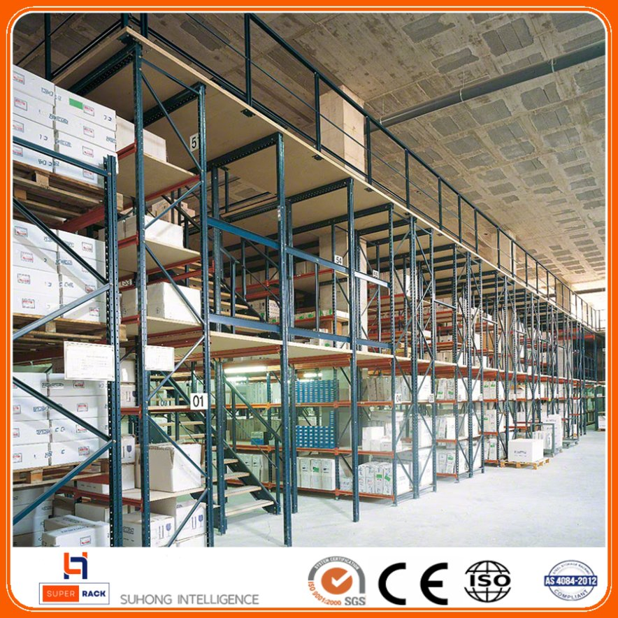 Heavy-Duty Warehouse Storage Selective Racking Steel Longspan Beam Rack Metal Muti Lier Shelves