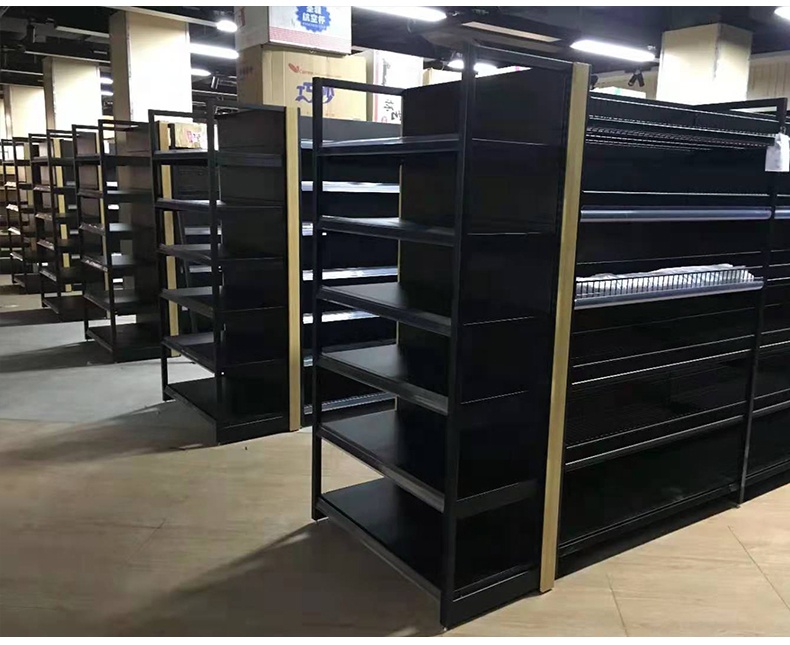 Hot Selling Heavy Duty Cold-rolled Steel Retail Rack Gondola Shelving For Grocery Store