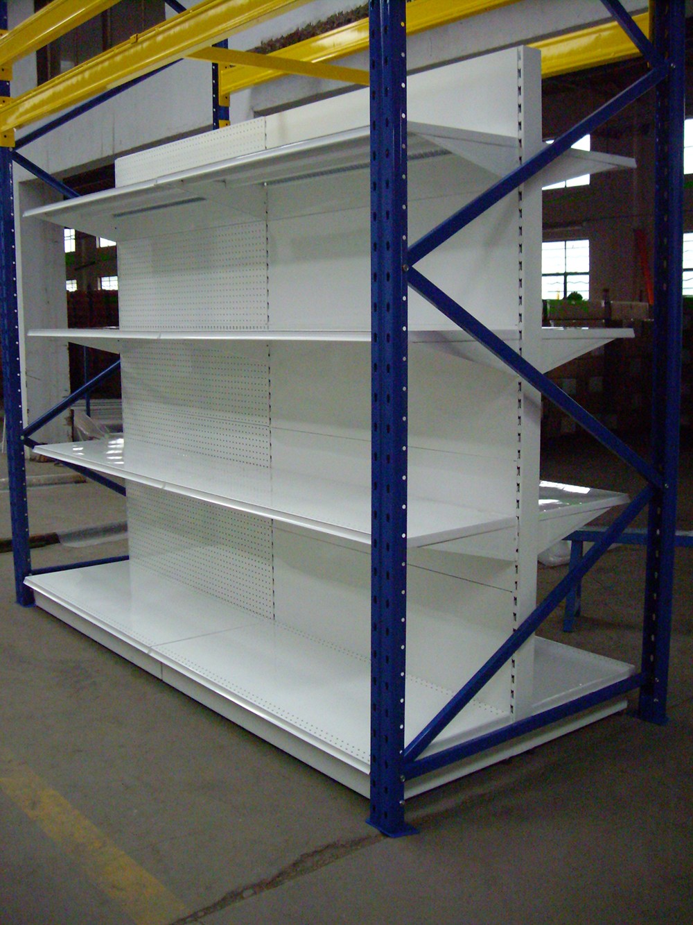 Hypermarket Shelving Front View