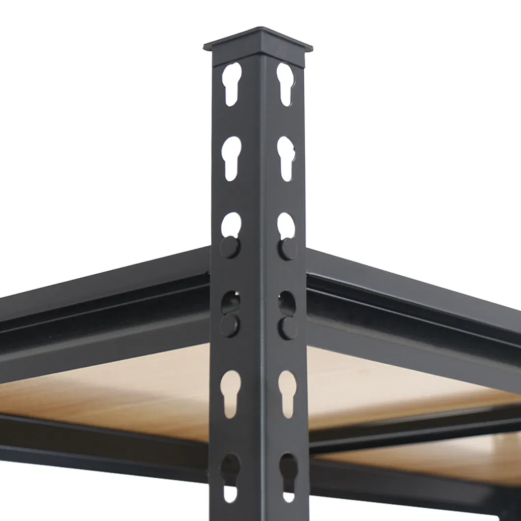 Adjustable 5 Layer Boltless Metal Shelf with Rivet Structure-180X90X45cm