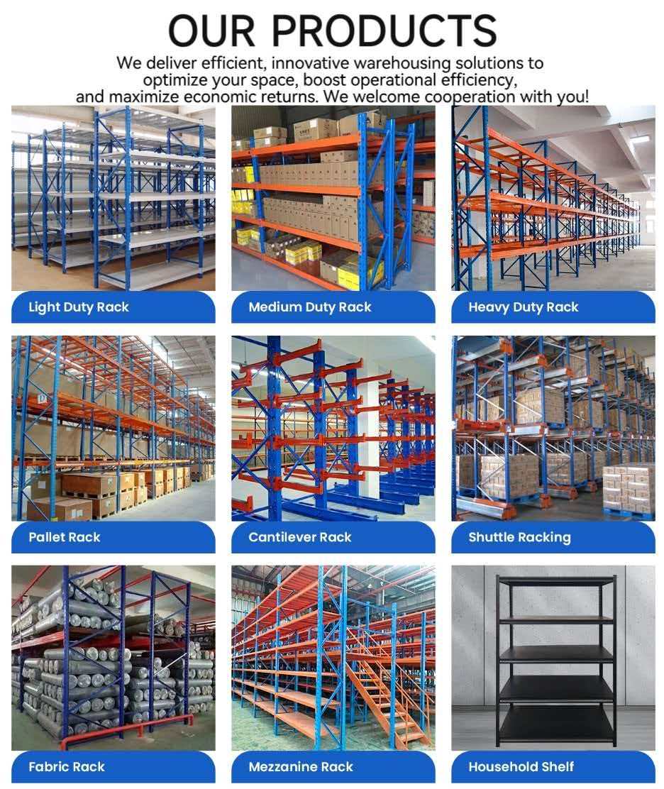 Heavy Duty Adjustable Warehouse Storage Rack Industrial Steel Shelving for Warehouse Garage