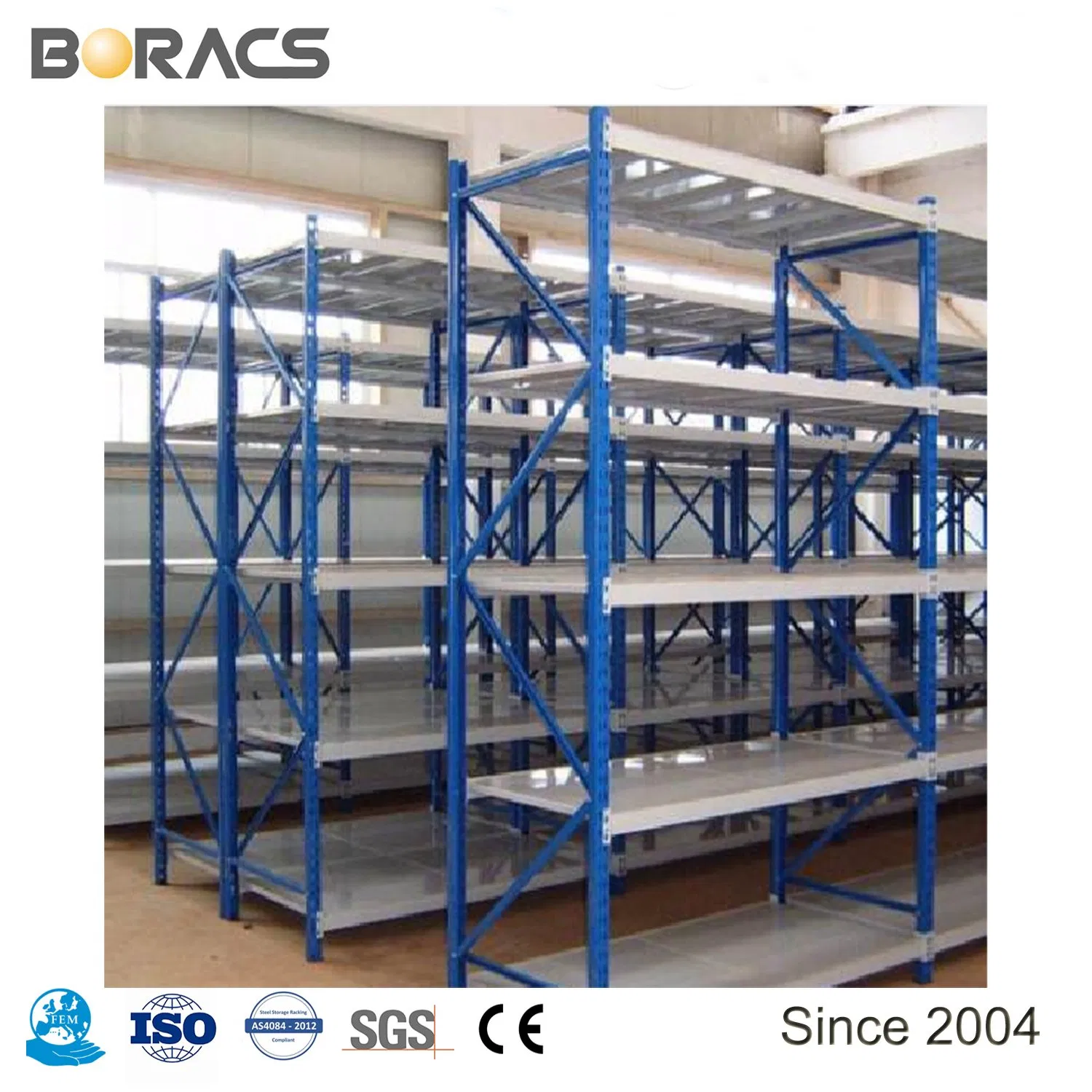 Pallet Rack Integrated Hybrid Longspan Shelving Systems Multi Function Storage