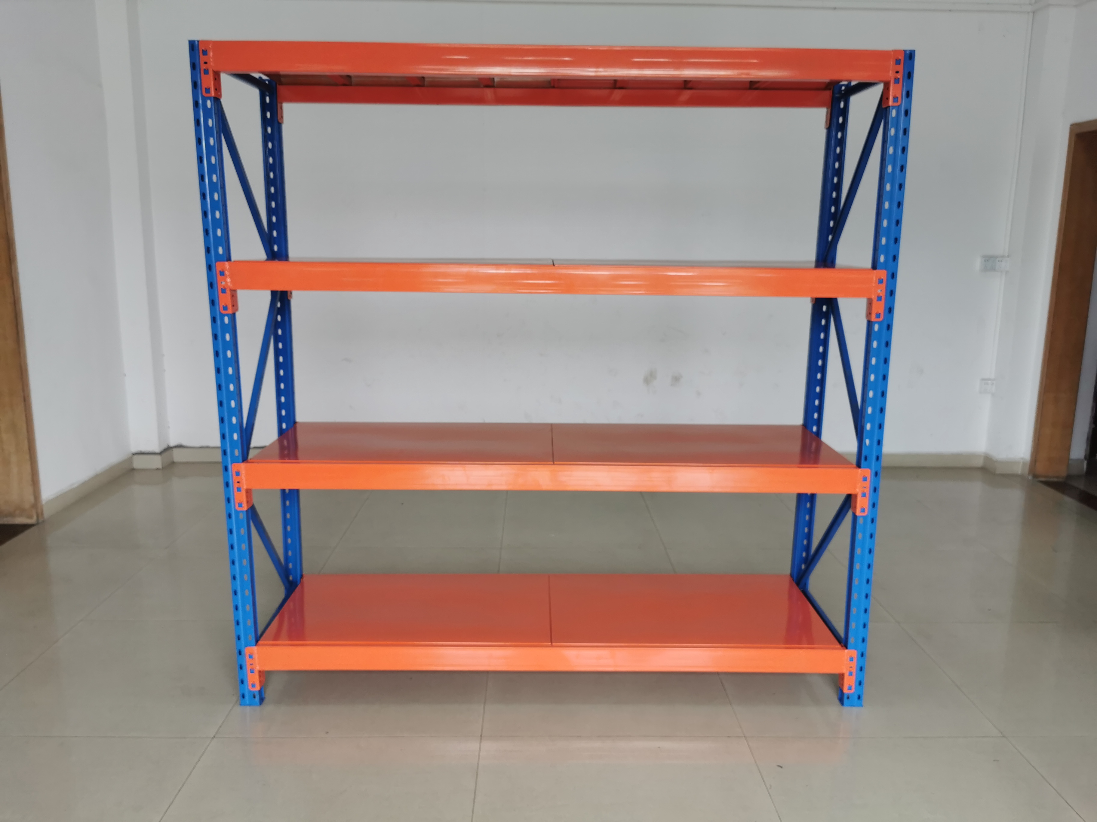 Heavy-Duty Steel Shelf Racks For Household And Warehouse Storage Multi-Storey Express Display Assembly