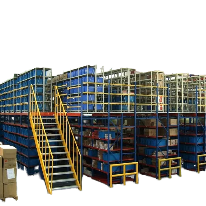 Factory Direct Multi-Tier Steel Mezzanine Platform Heavy Duty Racking Storage Equipment High Capacity Corrosion Protected Rack