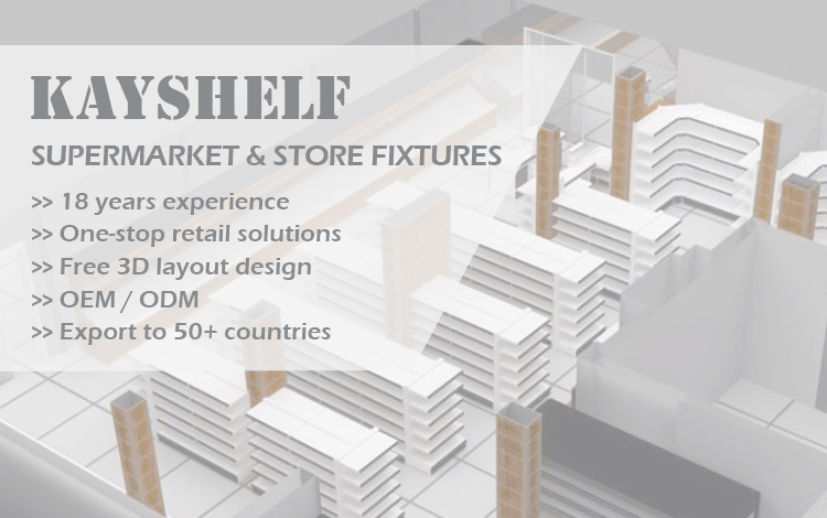 Black Metallic Heavy Duty Hypermarket Supermarket Used Double Sided Island Gondola Shelves