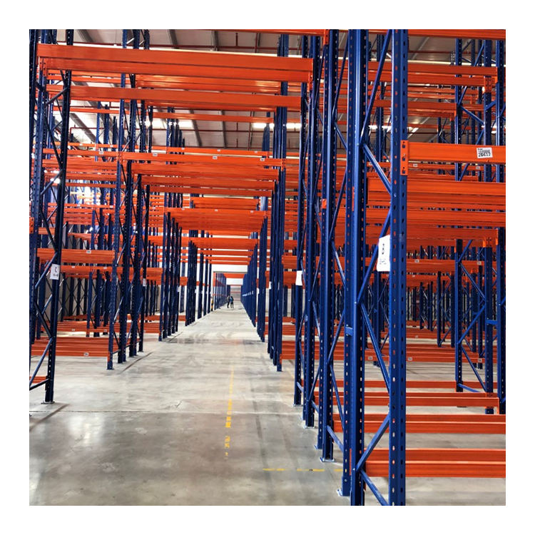 Heavy Duty Double Deep Selective Pallet Racking Systems 5 Layer Warehouse Storage Factory Supply