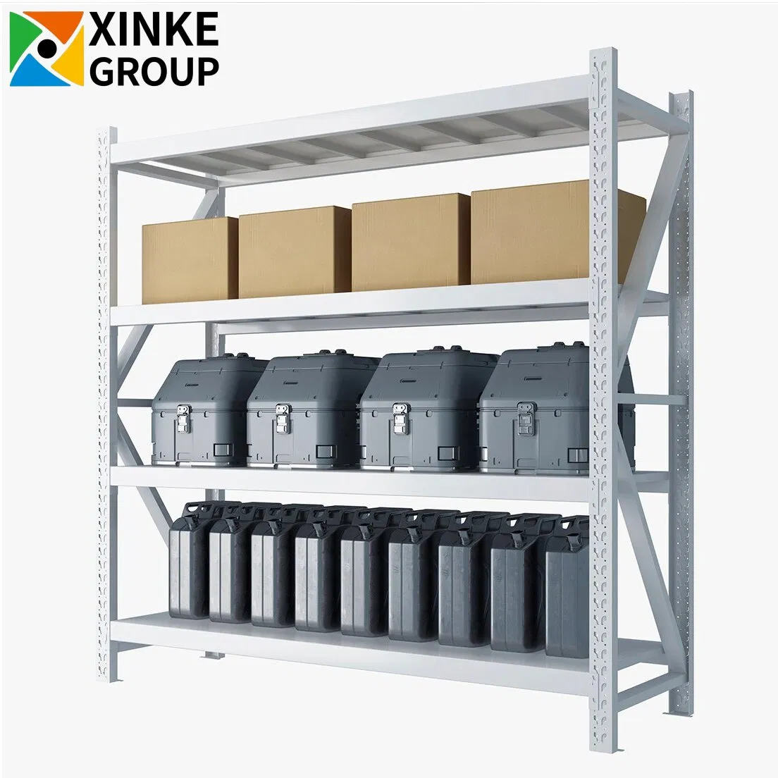 Widely Used Longspan Light Duty Rack Industrial Metal Steel Warehouse Storage Shelf