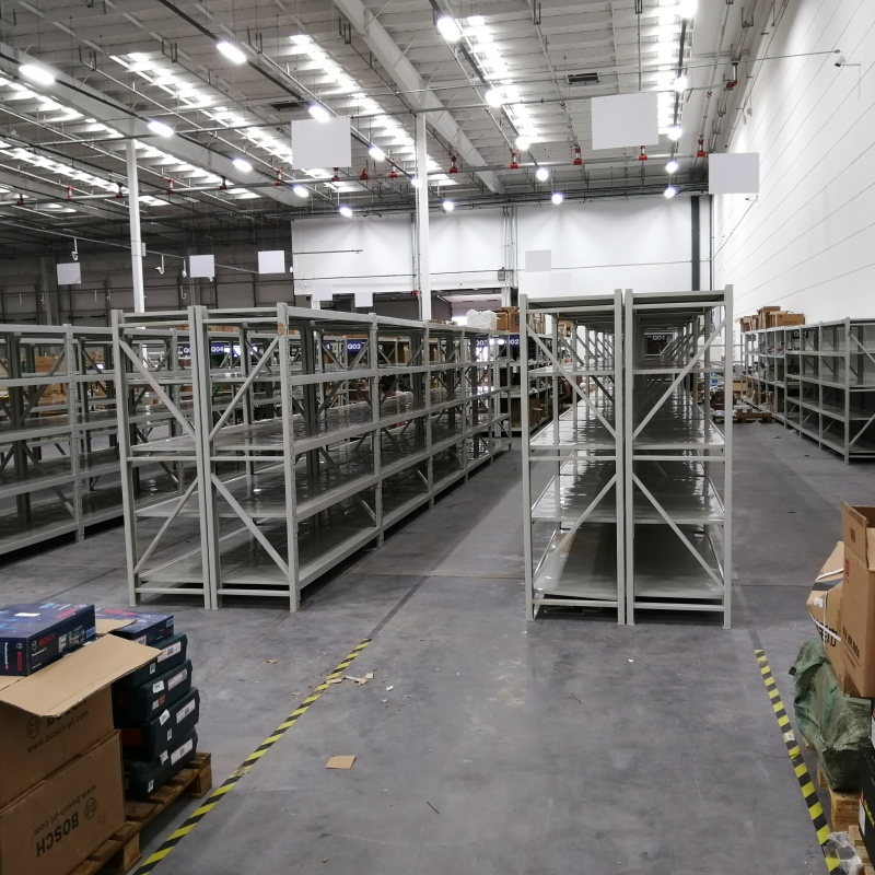Cold-Rolled Steel Metal Light Duty Warehouse Storage Shelf Multi-Layer Unit Longspan Shelving