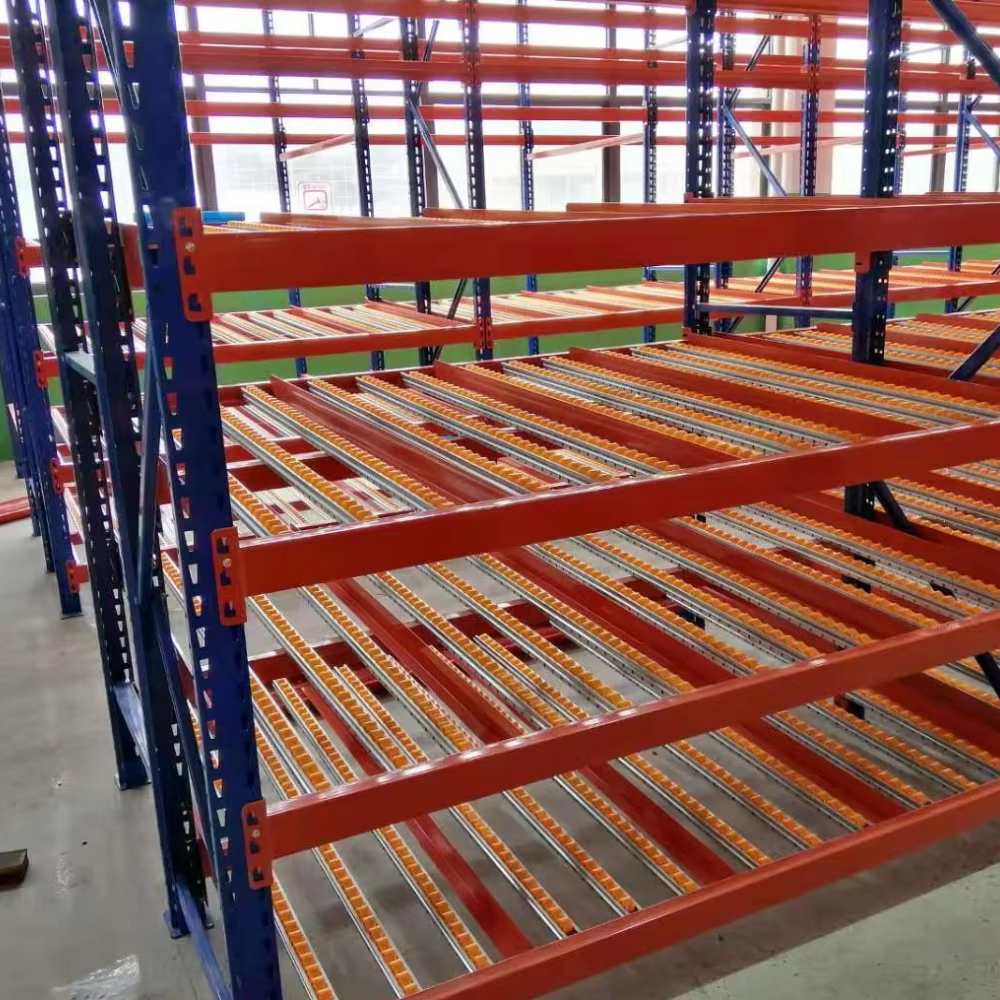 Warehouse Gravity Flow Racks Steel Carton Pallet Flow Racking for Box