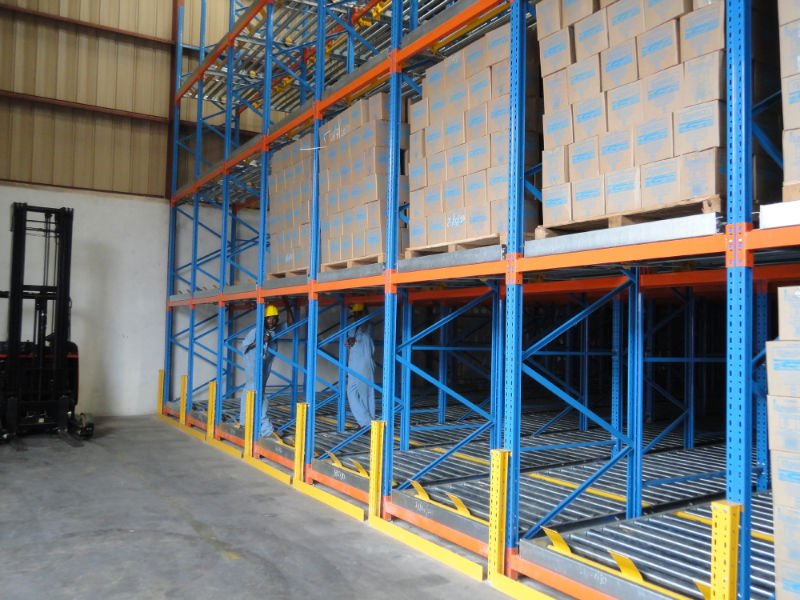 Heavy Duty Flow Roller Pallet Flow Rack Racks Industrial Storage Racking Gravity Flow Rack For Warehouse Equipment