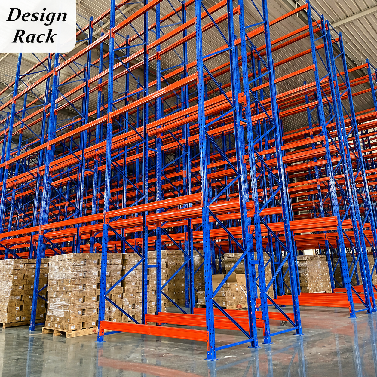 Certificated Large Heavy Duty Shelving Storage Applications Easy Assemble Material Racking Unit Industrial Pallet Rack Solution