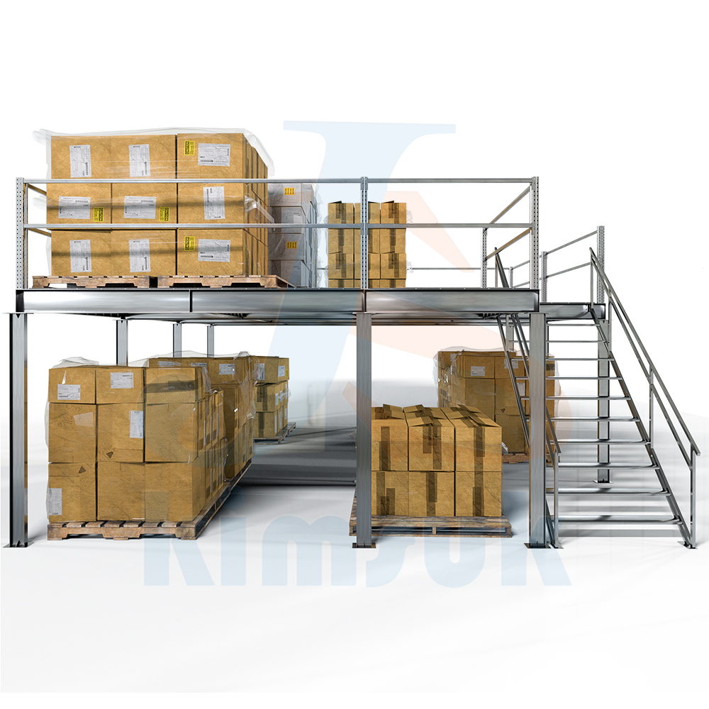 Easy Install Structure Mezzanine Floor Platform Commercial Loft Storage Rack Loading Multi-Layer Steel Mezzanine Floor Rack
