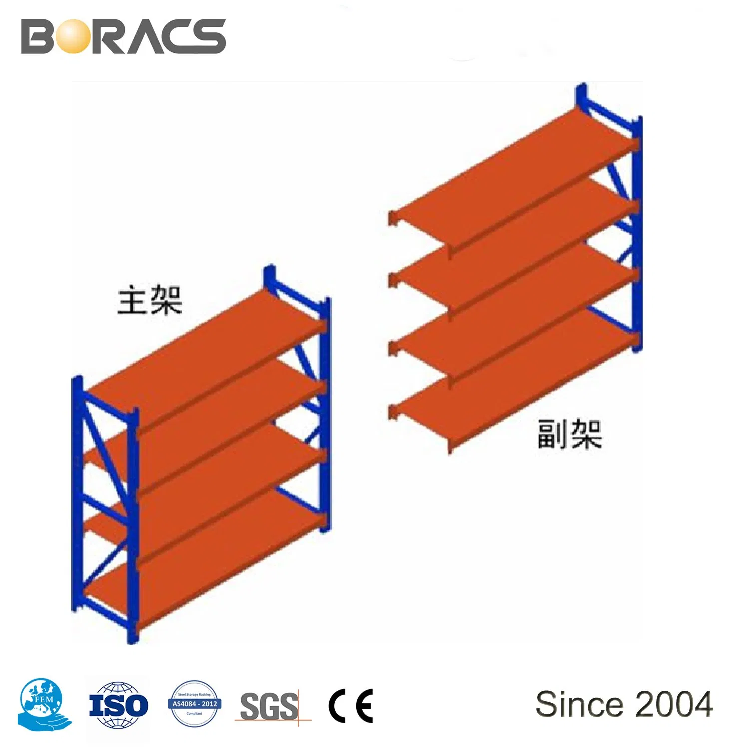 Pallet Rack Integrated Hybrid Longspan Shelving Systems Multi Function Storage