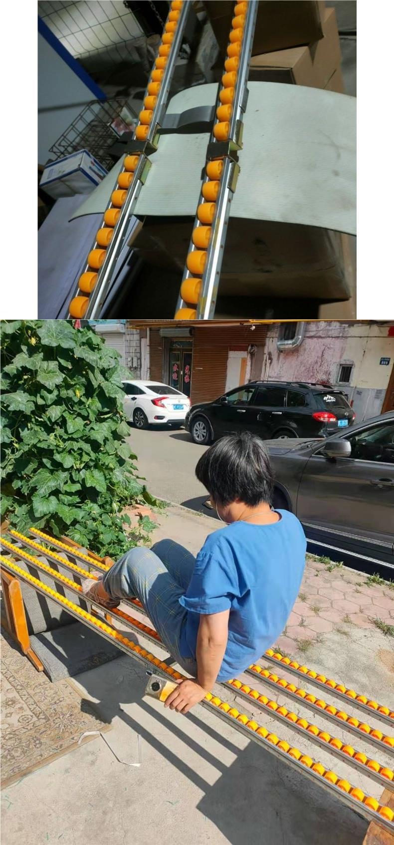 New Condition Langle Heavy Duty Plastic Carton Flow Rack System Sliding Roller Shelf for Warehouse Storage