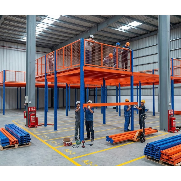 Customized Steel Mezzanine Floor System Multi-Level Warehouse Storage Platform Industrial Racking Solution