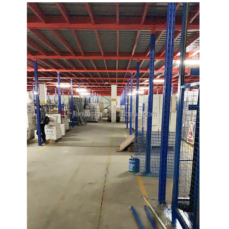 Steel storage mezzanine